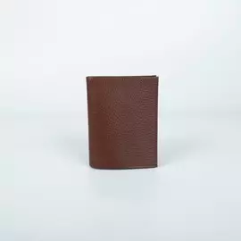 Кошелёк без застёжки, отдел для паспорта, цвет коричневый