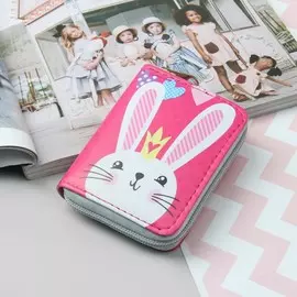 Кошелек детский, отдел на молнии, красный