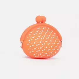 Кошелёк на фермуаре, цвет оранжевый