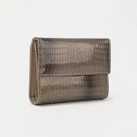 Кошелёк на клапане, цвет золотой