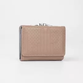 Кошелёк на кнопке, цвет бежевый