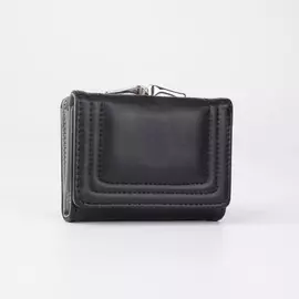 Кошелёк на кнопке, цвет чёрный