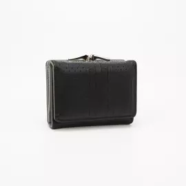 Кошелёк на кнопке, цвет чёрный