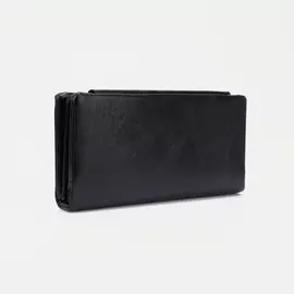 Кошелёк на кнопке, цвет чёрный