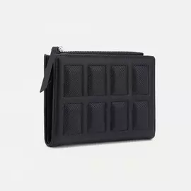 Кошелёк на кнопке, цвет чёрный