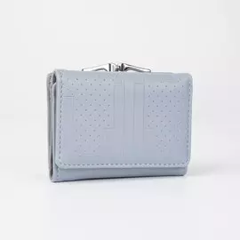 Кошелёк на кнопке, цвет голубой