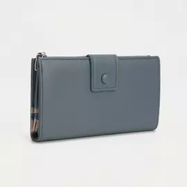 Кошелёк на кнопке, цвет голубой