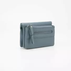 Кошелёк на кнопке, цвет голубой