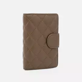 Кошелёк на кнопке, цвет коричневый