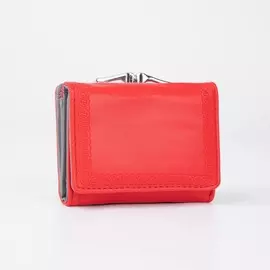 Кошелёк на кнопке, цвет красный