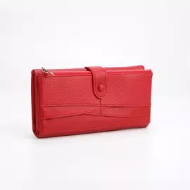 Кошелёк на кнопке, цвет красный