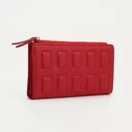 Кошелёк на кнопке, цвет красный