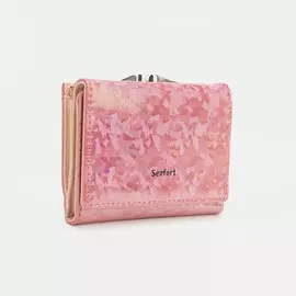 Кошелёк на кнопке, цвет красный