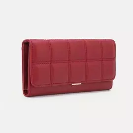 Кошелёк на кнопке, цвет красный