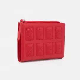 Кошелёк на кнопке, цвет красный