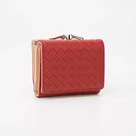 Кошелёк на кнопке, цвет красный