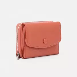 Кошелёк на кнопке, цвет оранжевый