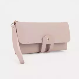 Кошелёк на кнопке, цвет розовый