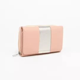 Кошелёк на кнопке, цвет розовый