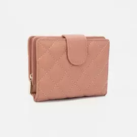 Кошелёк на кнопке, цвет розовый