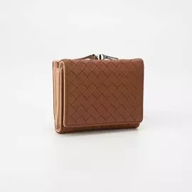 Кошелёк на кнопке, цвет коричневый