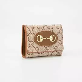 Кошелёк на кнопке, цвет рыжий