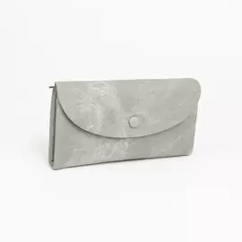 Кошелёк на кнопке, цвет серый