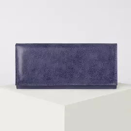 Кошелек женский на кнопке, цвет синий