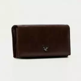 Кошелёк на магнитах, цвет коричневый