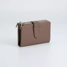 Кошелёк на магните, цвет коричневый