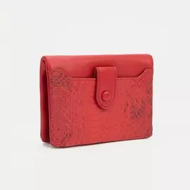 Кошелёк на магните, цвет красный