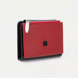 Кошелёк на магните, цвет красный/чёрный