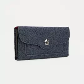 Кошелёк на магните, цвет синий