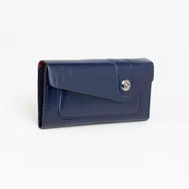 Кошелёк на магните, цвет синий