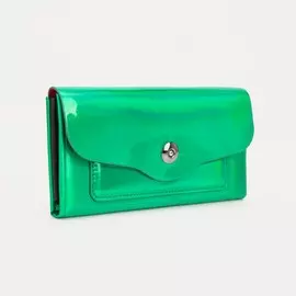 Кошелёк на магните, цвет зеленый