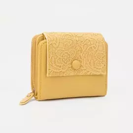 Кошелёк на магните, цвет жёлтый