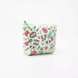 Кошелёк на молнии, цвет белый