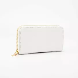 Кошелёк на молнии, цвет белый