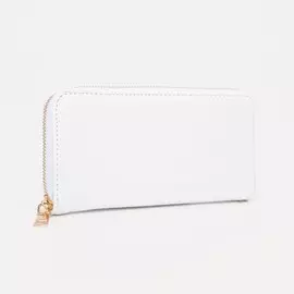 Кошелёк на молнии, цвет белый