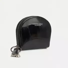 Кошелёк на молнии, цвет черный