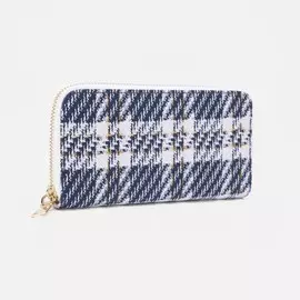 Кошелёк на молнии, цвет синий