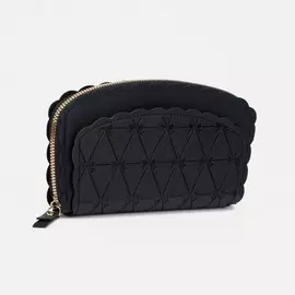 Кошелек женский на молнии, цвет черный