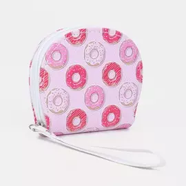 Кошелёк на молнии, цвет розовый