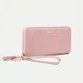 Кошелёк на молнии, цвет розовый