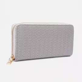 Кошелёк на молнии, цвет серый