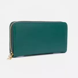 Кошелёк на молнии, цвет зелёный