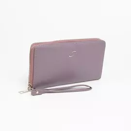 Кошелёк на молнии, с ручкой, цвет сиреневый
