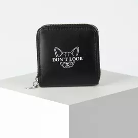 Кошелёк женский don‘t look, 8.5х8.5 см, чёрный