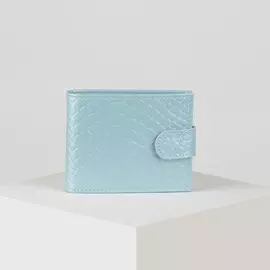 Кошелек женский на кнопке textura, цвет голубой