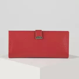 Кошелек на кнопке textura, цвет красный